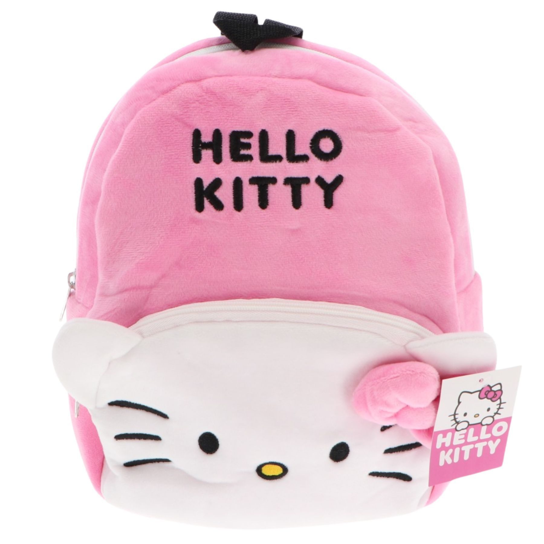 Hello Kitty Kinderrucksack Kinder Rucksack aus weichem Plüschmaterial 3 bis 12 Jahre – Bild 2 von 3