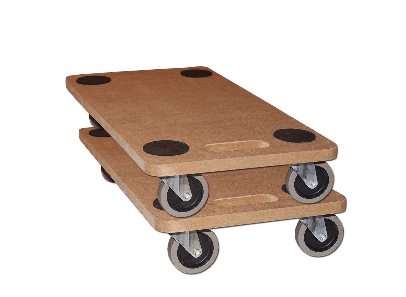 BigDean Transportroller 2x Möbelroller 250kg Rollbrett MDF, (Set, 2-St., Transportroller), Möbelroller, Möbelhund, MDF-Transportroller