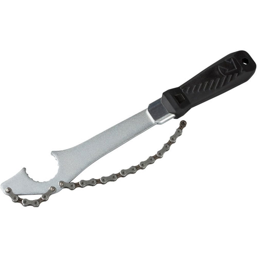 Montagewerkzeug PRO Kettenpeitsche Team bis 12-fach schwarz silber