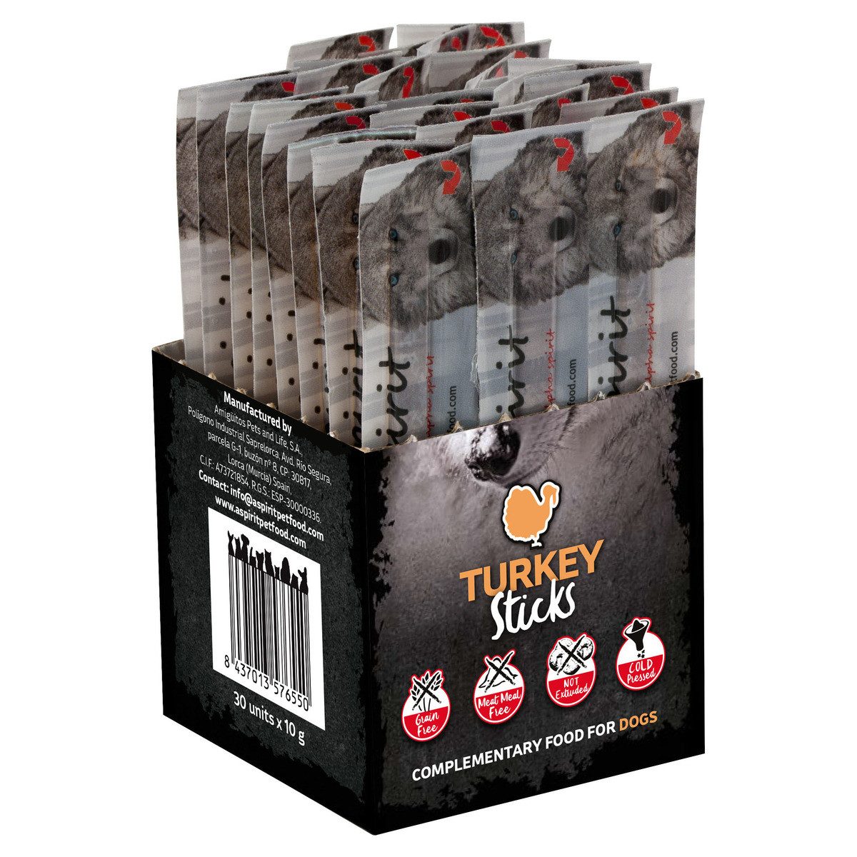 Alpha Spirit Individual Stick Pute 30er-Box, für: Hund