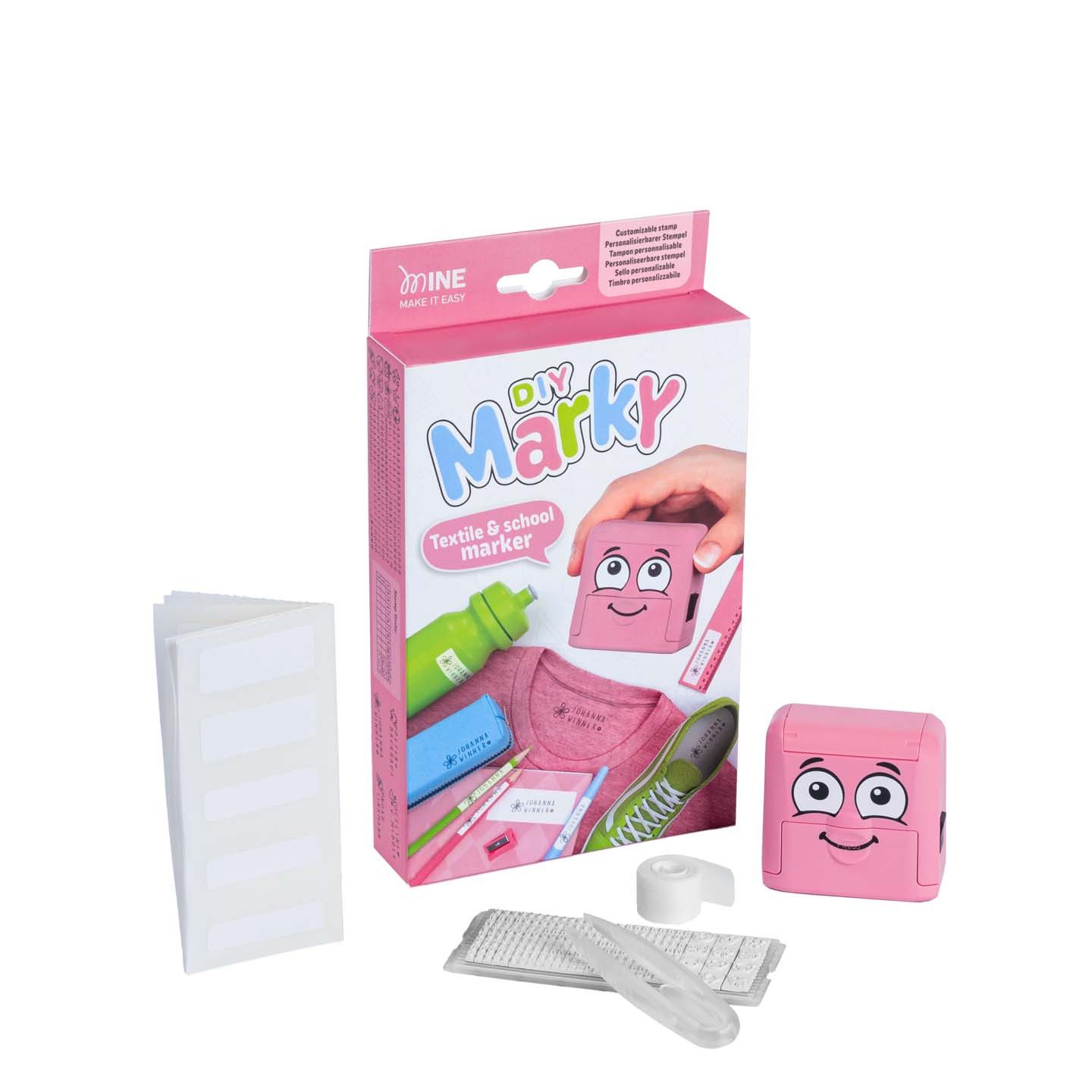 COLOP Schreibgeräteetui COLOP 166668 Markierungsstempel-Set "DIY Marky" Printer C20, rosa – Bild 3 von 5