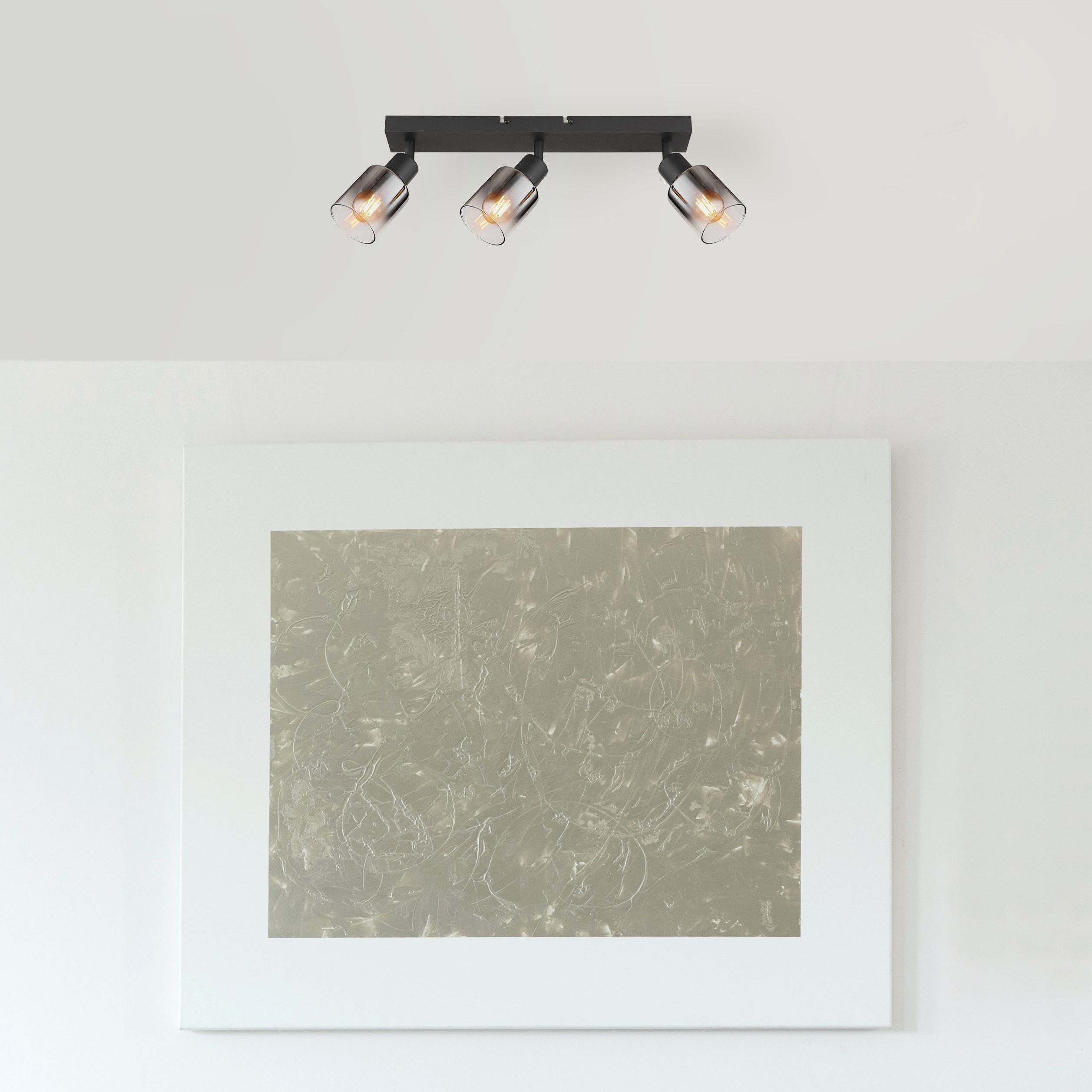 GLOBO LIGHTING Deckenstrahler HUBERTUS, ohne Leuchtmittel, Spot Deckenspot Flur Schlafzimmer Wohnzimmer