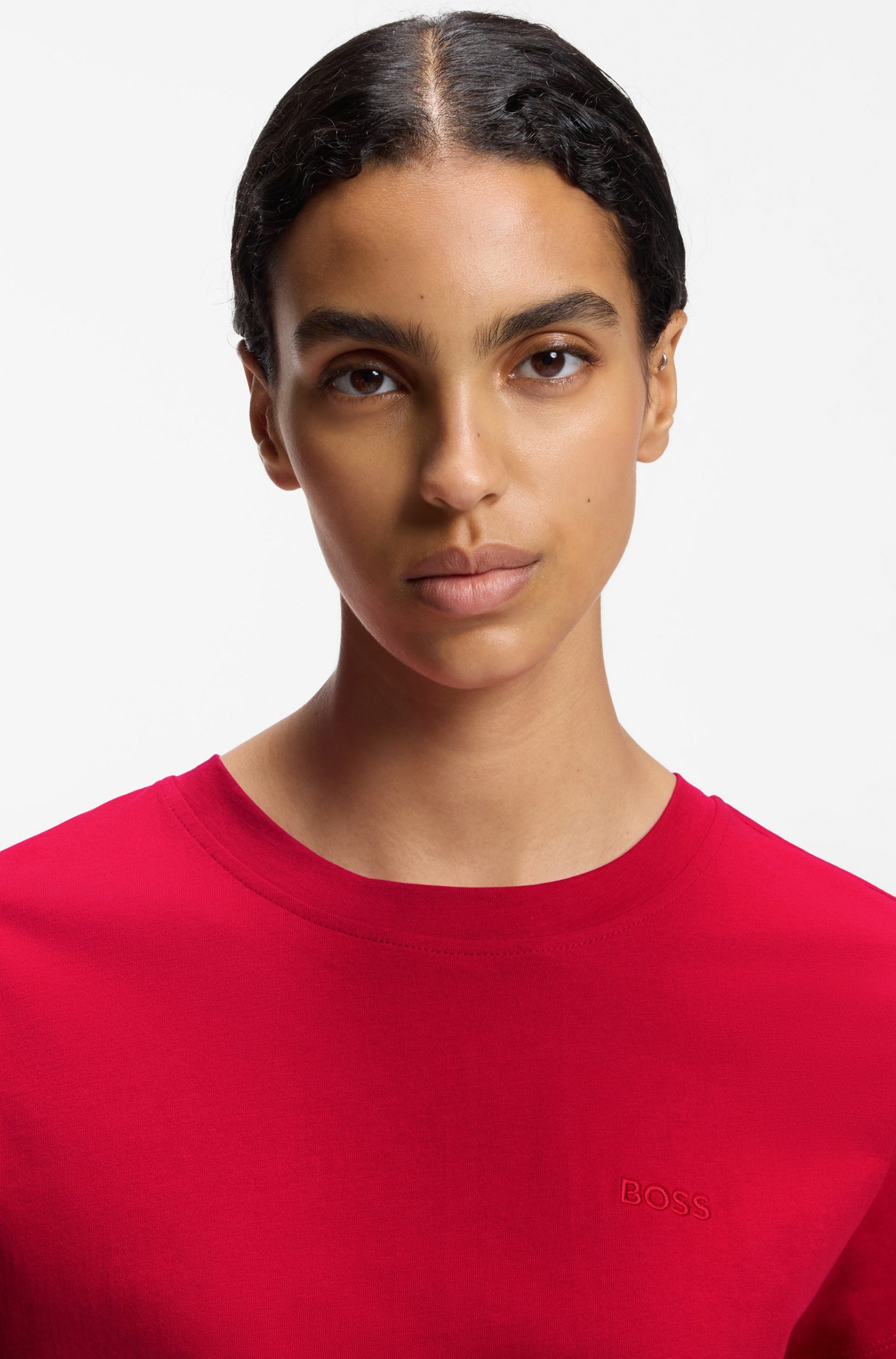 BOSS ORANGE T-Shirt Esogo Premium Damenmode mit Logo – Bild 2 von 5