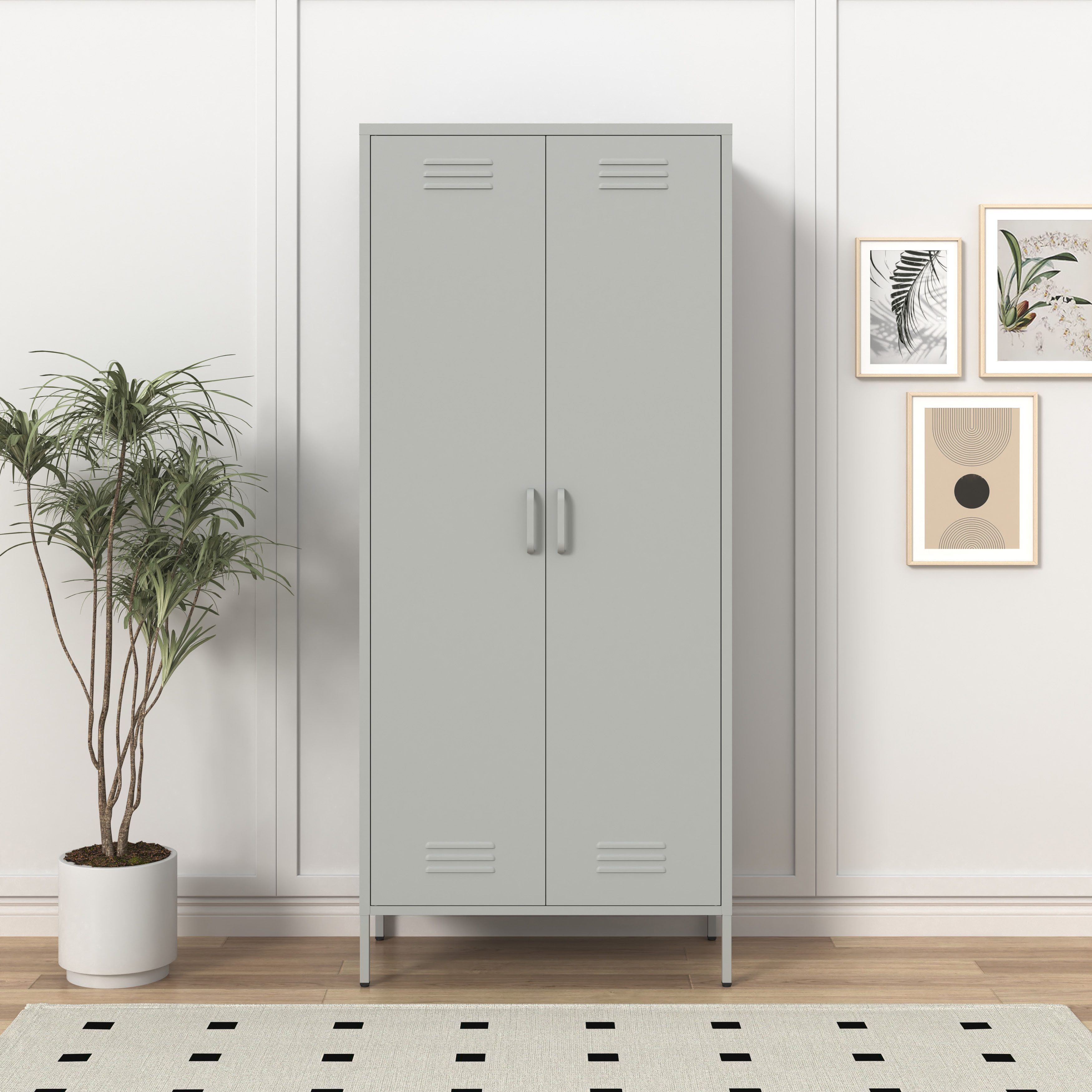 OTTO home Drehtürenschrank Kleiderschrank Schrank Metallschrank Mehrzweckschrank Siena Spind (in 4 Farben aus Metall) in der Höhe verstellbar, abschließbar Topseller Otto´s Choice