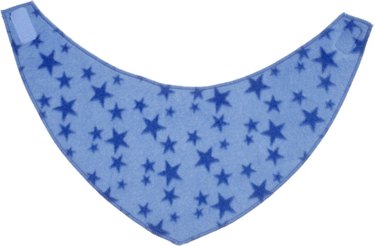 Playshoes Schlupfmütze Sterne Blau Fleece-Dreieckstuch