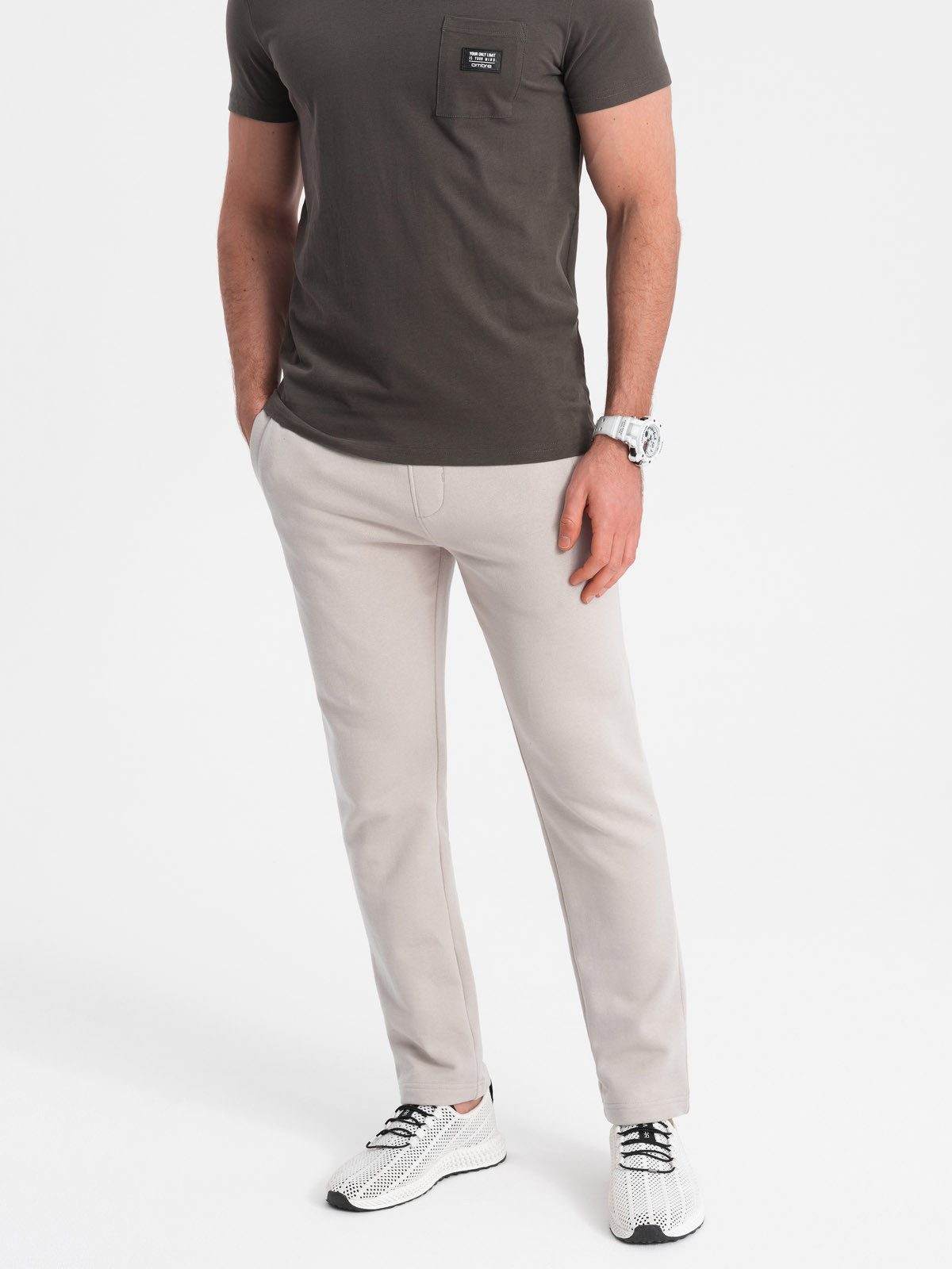 OMBRE Sweathose Herren Sweathose mit geradem günstig online kaufen