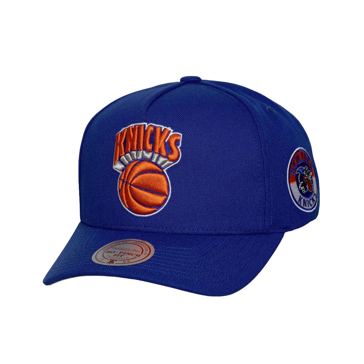 Mitchell & Ness Snapback Cap NBA New York Knicks (kein Set) leicht gebogene Schirm