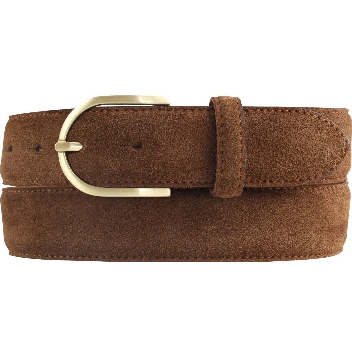 BELTINGER Ledergürtel Damen-Gürtel aus Veloursleder 3,5 cm - Velour-Ledergürtel für Damen 35 (1-St)
