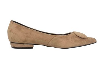 Andres Machado AM5541 Ante Beige Ballerina