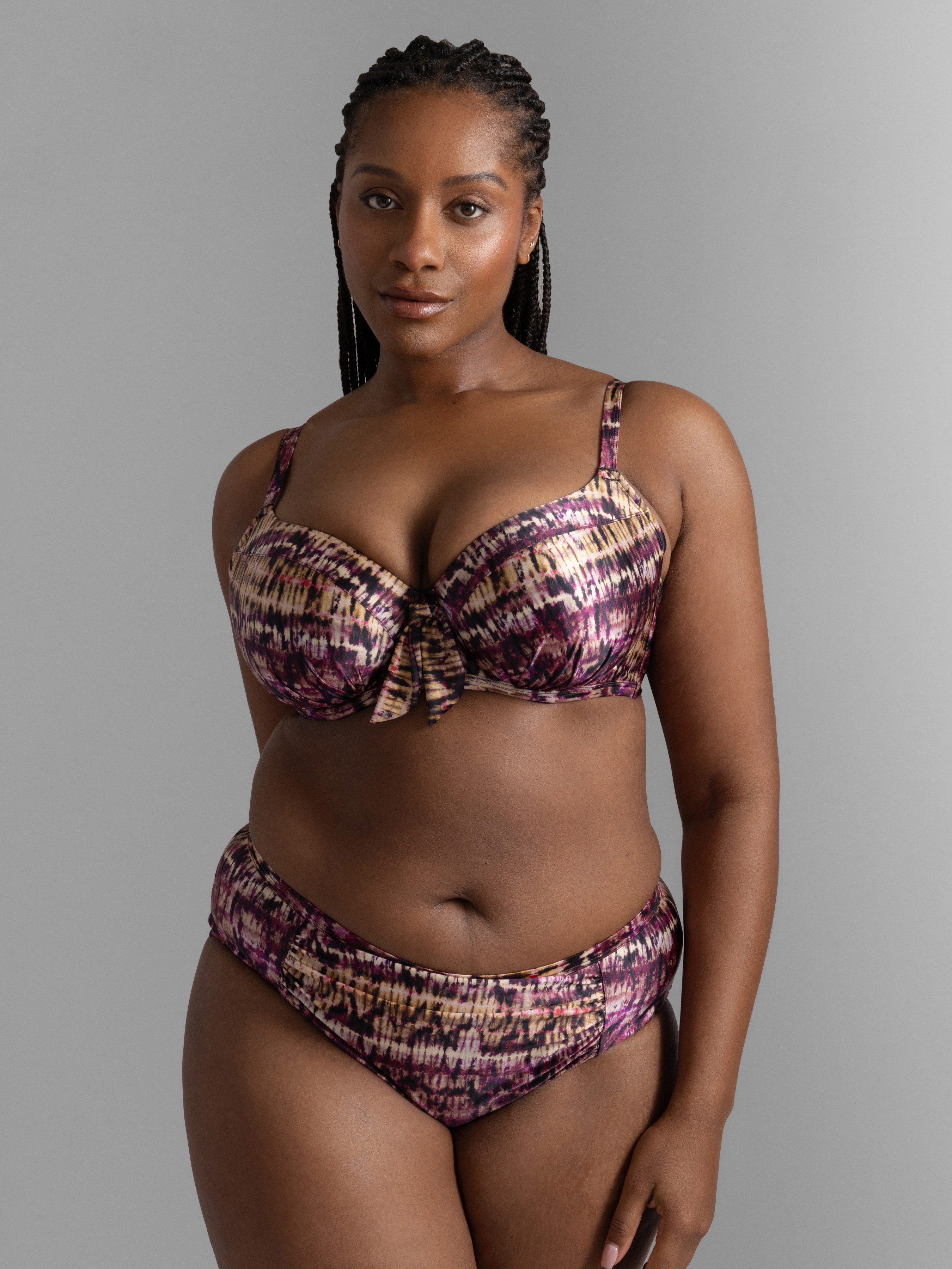 Dorina Bügel-Bikini-Top Amnesia, Batikmuster