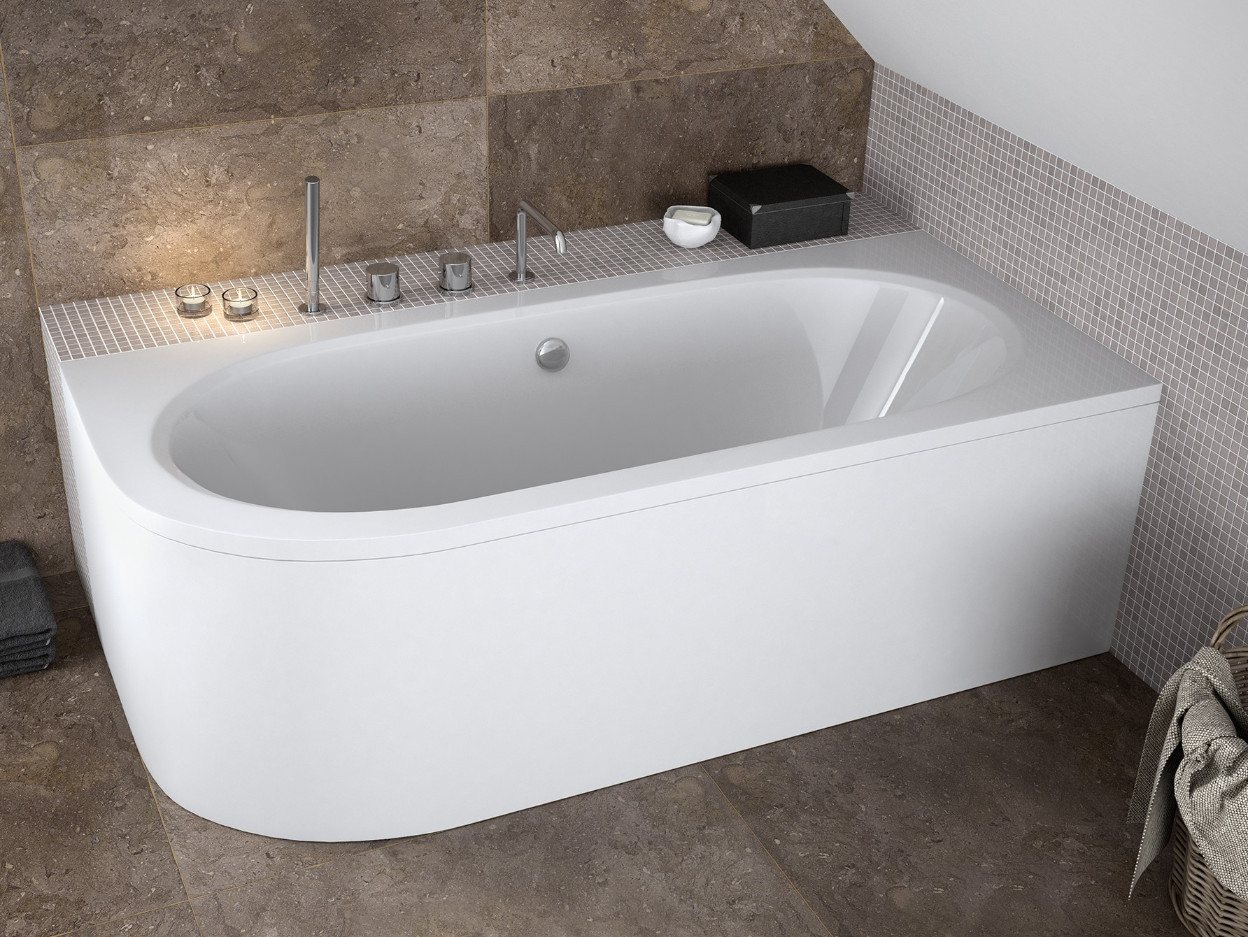 Thumbnail - KOLMAN Badewanne Eckbadewanne Avita 170x75, (Links/Rechts), Ablaufgarnitur & Füße GRATIS