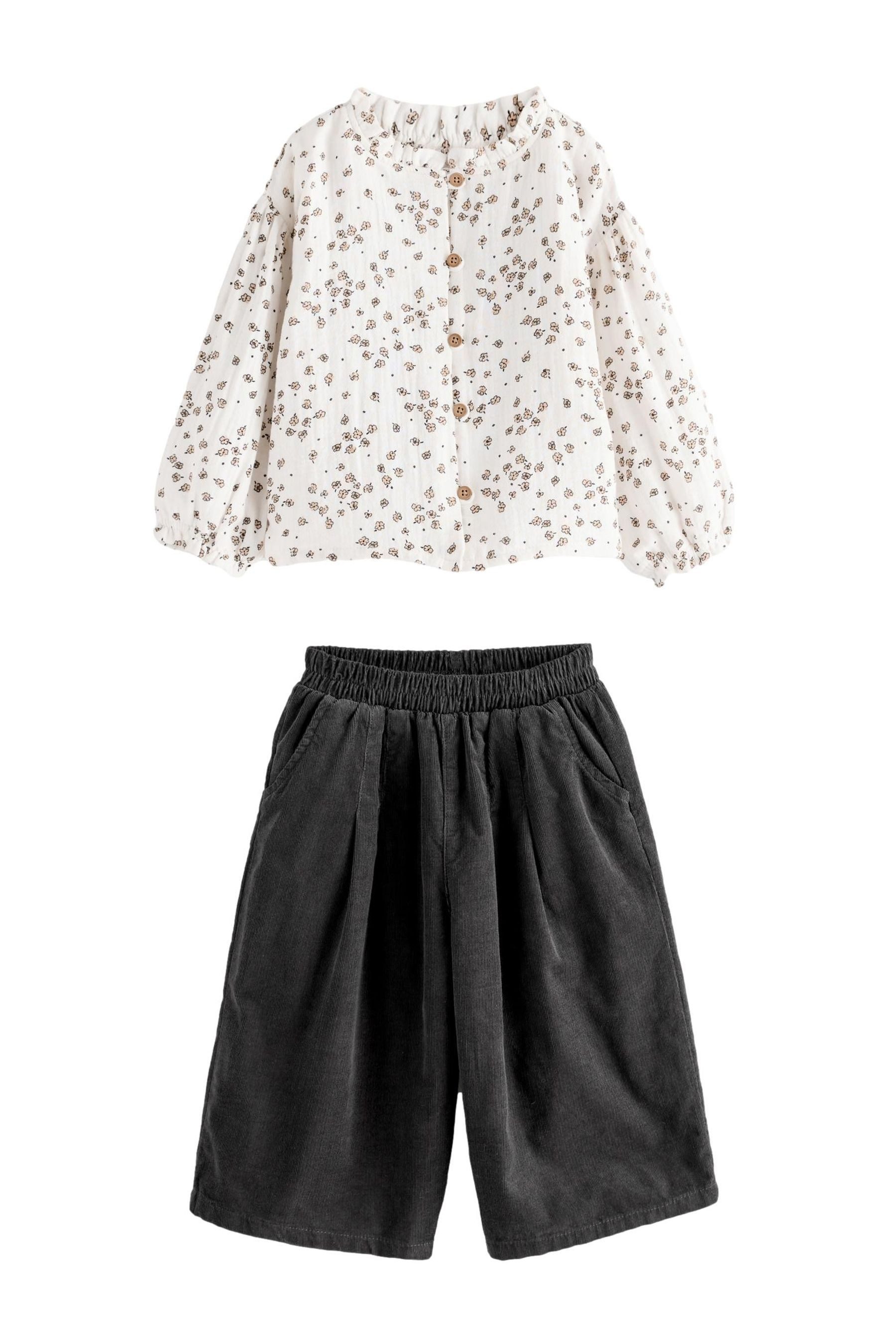 Hemd & Hose Bluse und Coord-Hose im Set