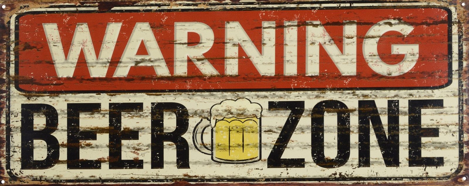 Aubaho Dekoobjekt Blechschild Bier Bar Restaurant Replikat Retro Design Dekoration