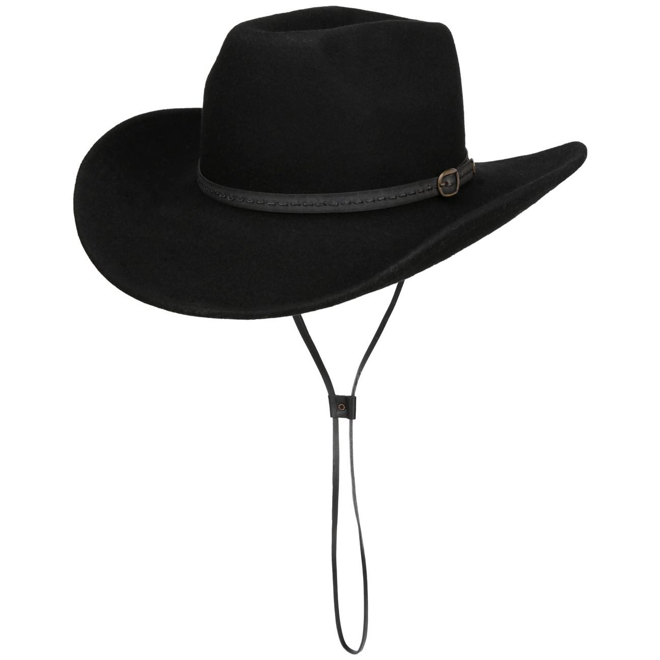 Lipodo Cowboyhut (1-St) Wollhut mit Lederband, Made in Italy günstig online kaufen