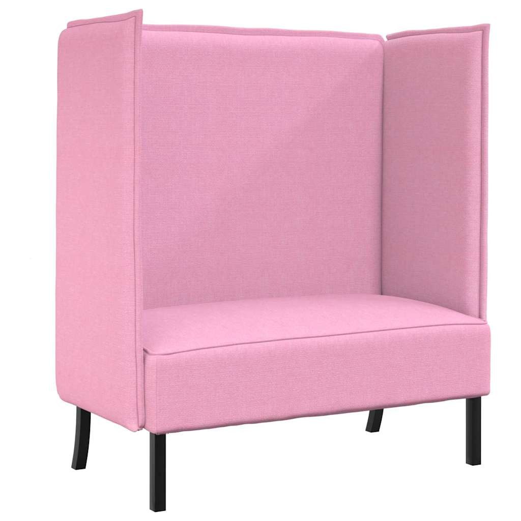 vidaXL Sofa Hoher Rücken Sofa Rosa günstig online kaufen