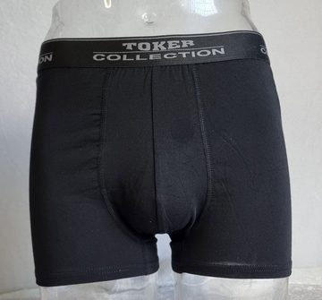 Toker Collection® Boxershorts Herren Boxershort 2 Stück ein Preis (Packung, 2er- Pack) mit Logo auf dem Taillenbund