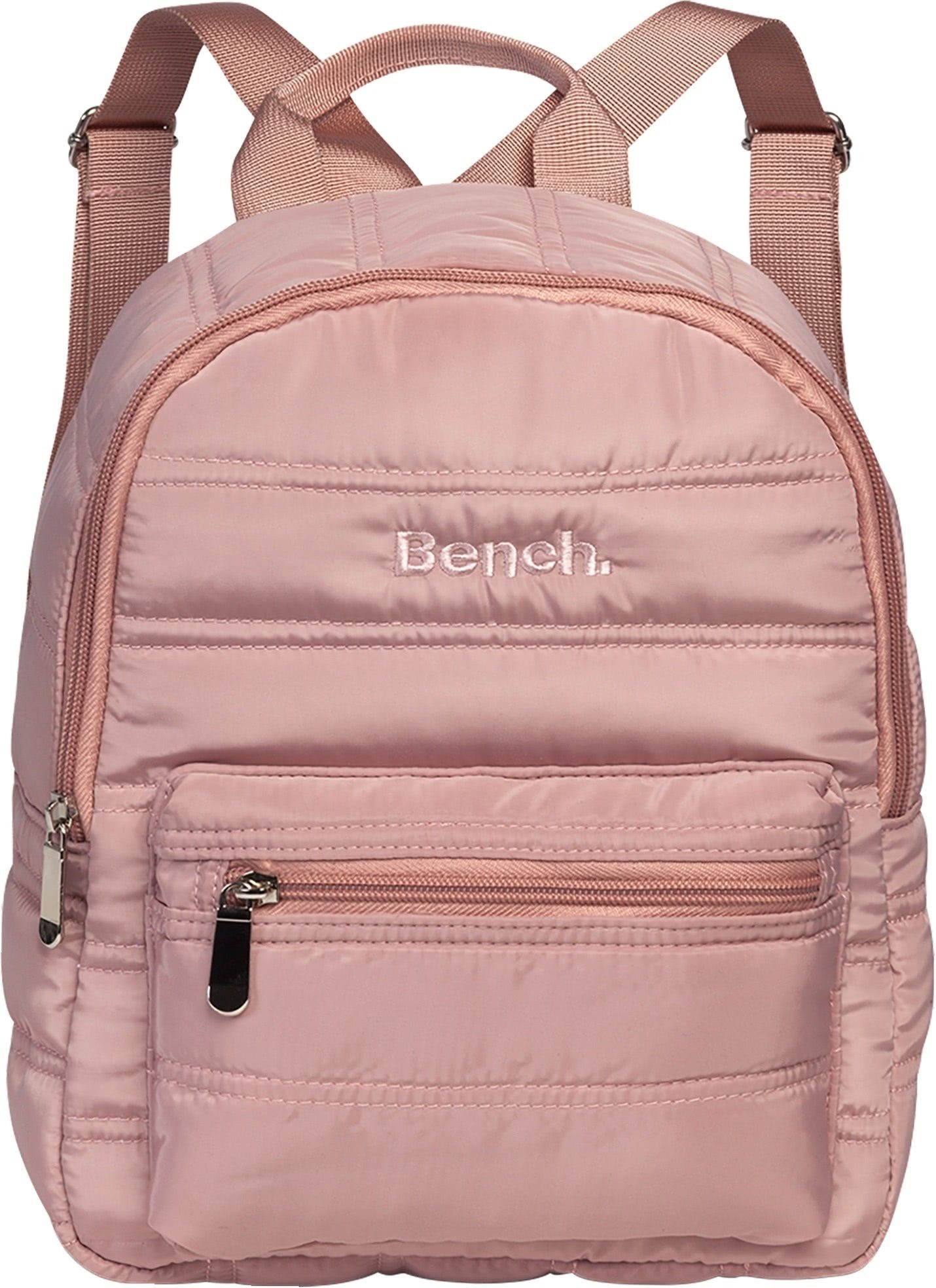 Freizeitrucksack Bench kleiner, gesteppter Rucksack altrosa