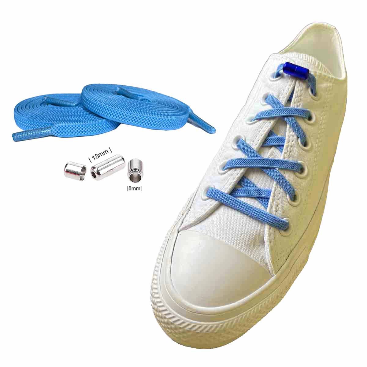 Basicwear Germany Schnürsenkel Elastische flache Schnürsenkel mit Drehverschluss