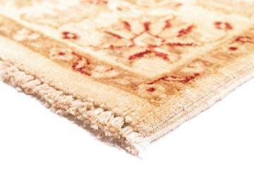 Wollteppich Ziegler Teppich handgeknüpft beige, morgenland, rechteckig, Höhe: 6 mm