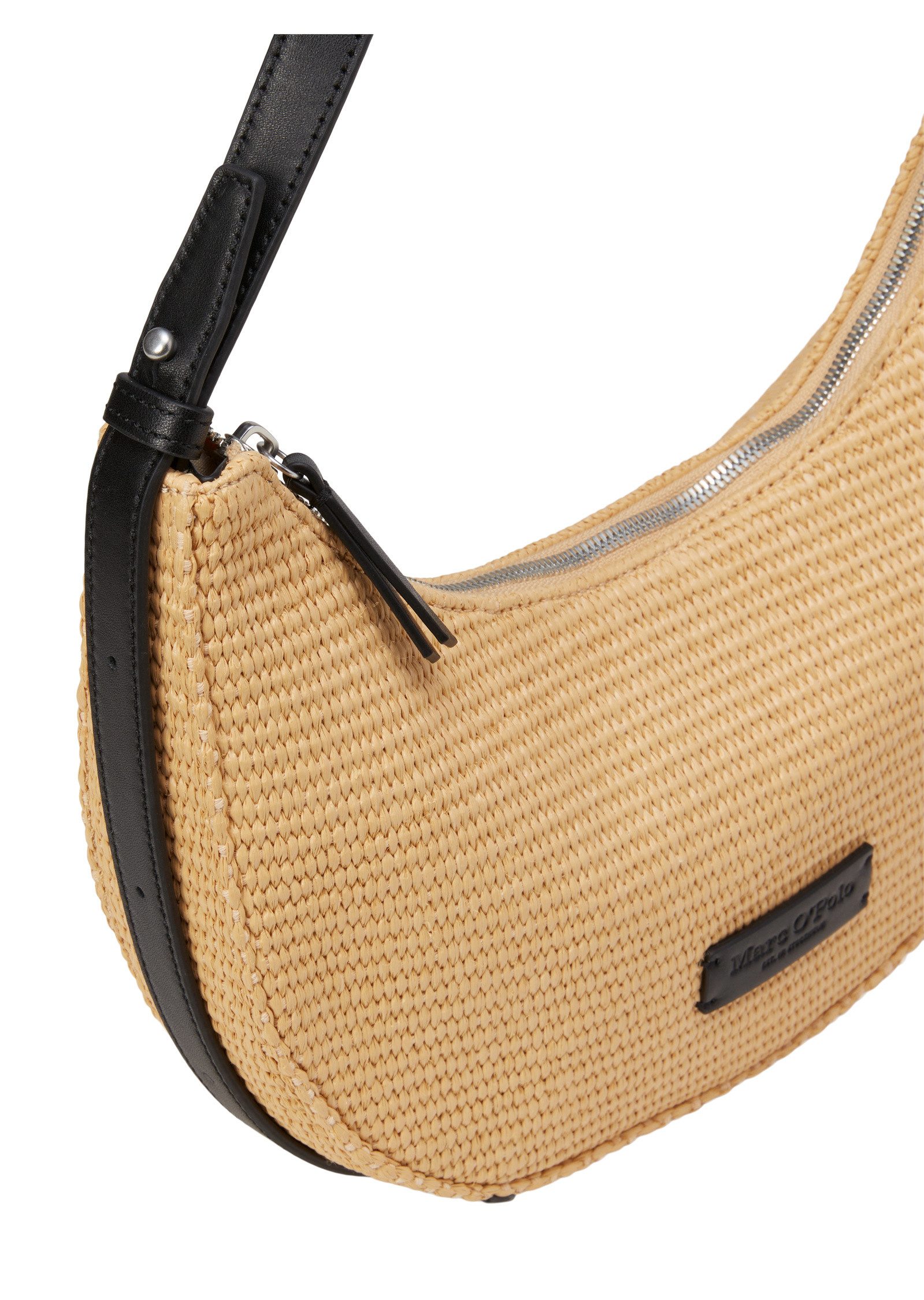 Marc O'Polo Umhängetasche in Raffia-Bast-Optik