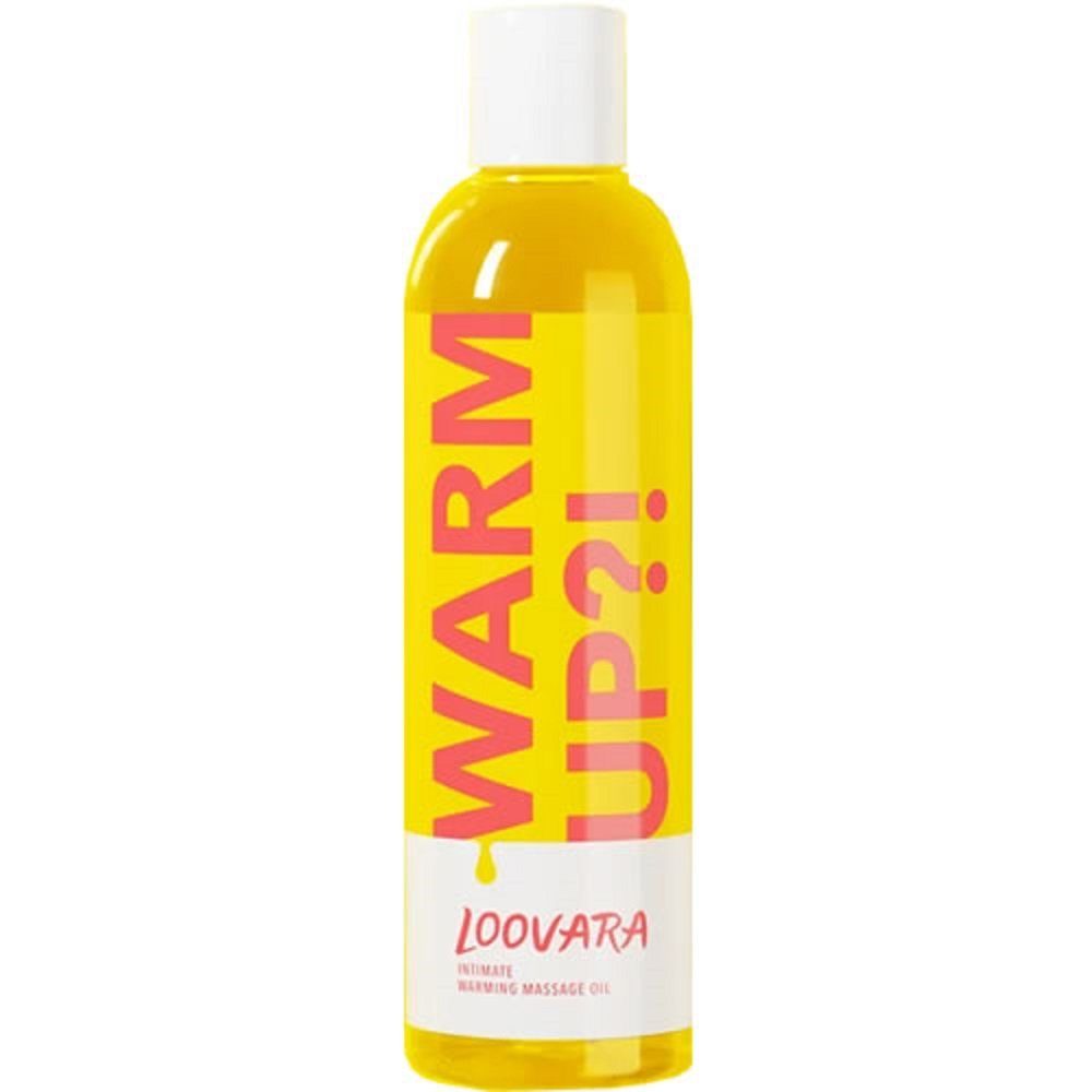 Loovara Gleit- & Massageöl Warm Up - für ein heißes Vorspiel, Flasche mit, natürliches Massageöl mit Wärme-Effekt | Gleitgele