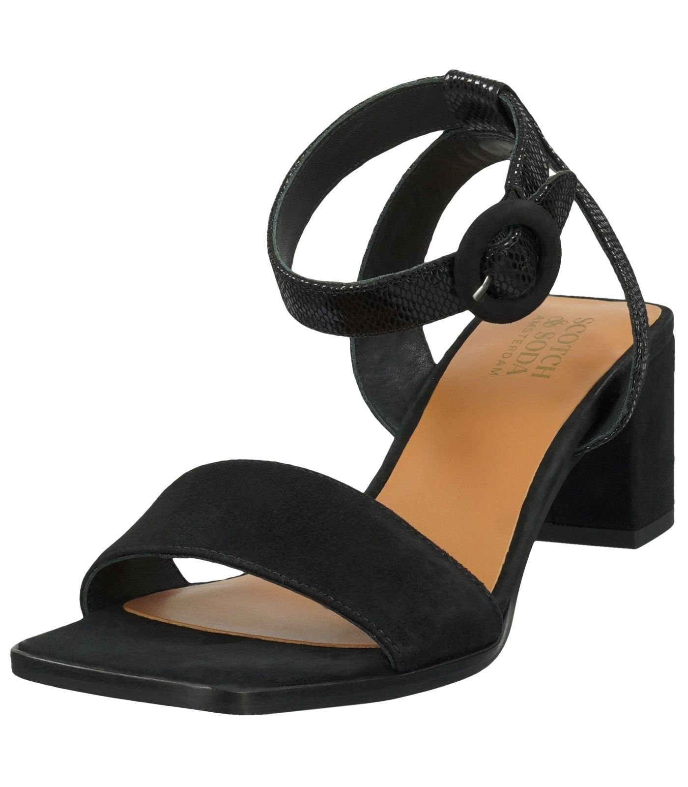 Scotch & Soda Sandalen Veloursleder Riemchensandalette