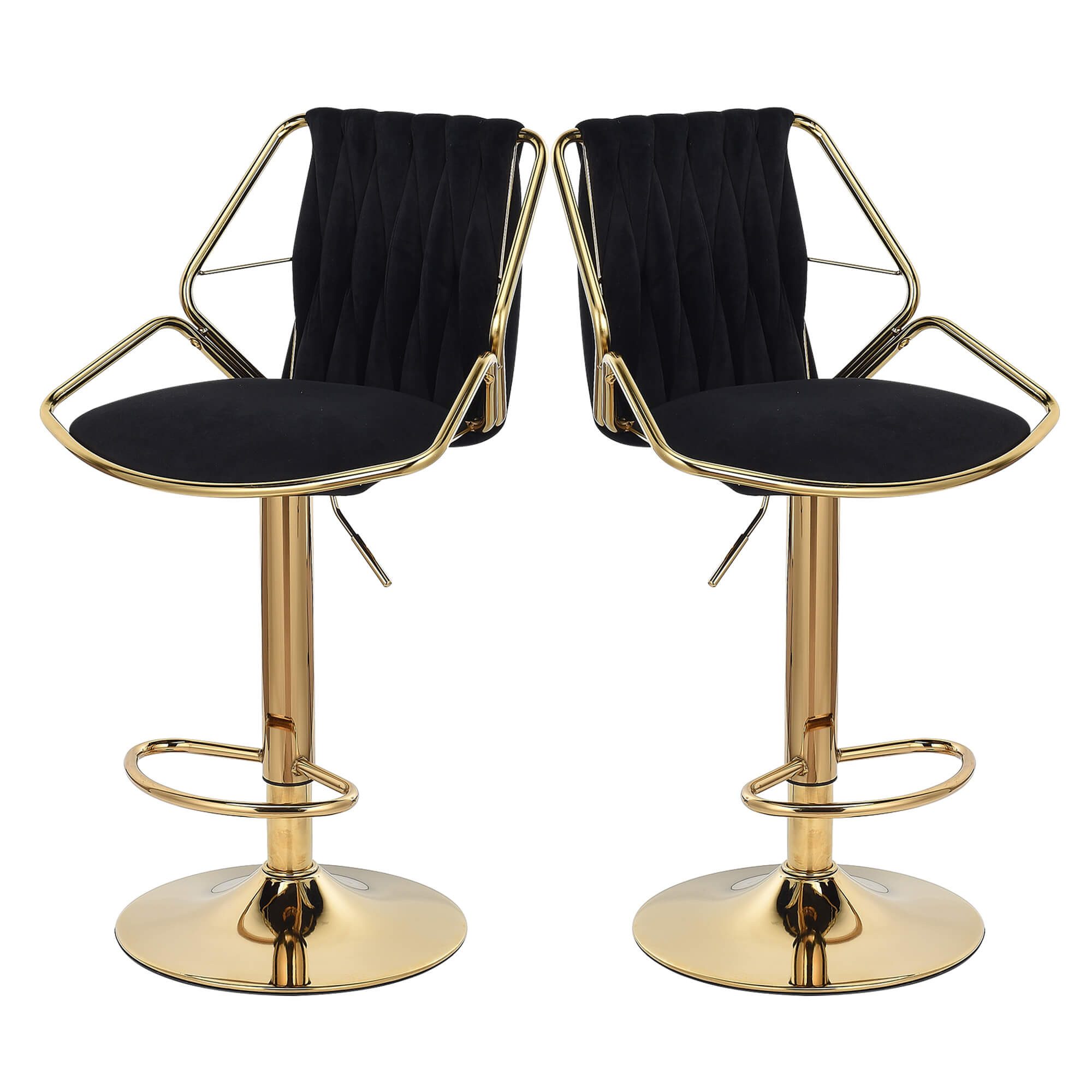 Furnishings Home Barhocker 2er-Set Samtstuhl Hebestuhl günstig online kaufen