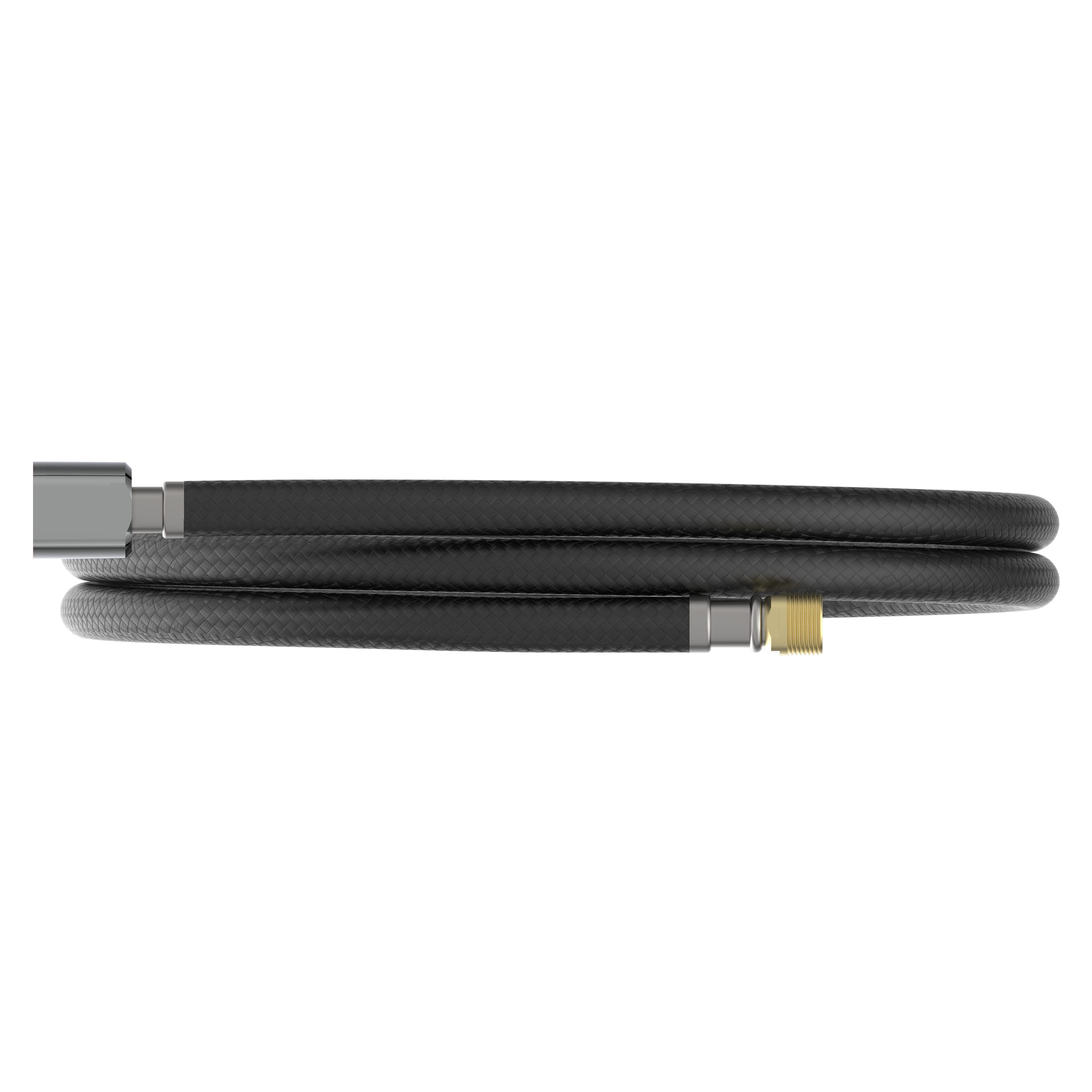 Kirchhoff Flexschlauch Geschirrbrauseschlauch, Schwarz, 150 cm, 1/2" x M15AG