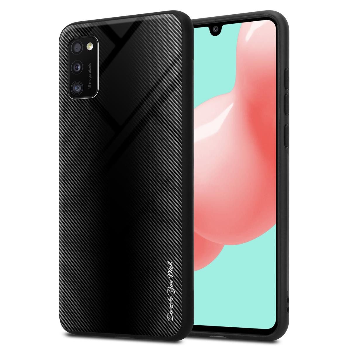 Cadorabo Handyhülle für Samsung Galaxy A41 Hülle Samsung Galaxy A41, Robustes Hard Case - Handy Schutzhülle - Hülle - Back Cover Bumper