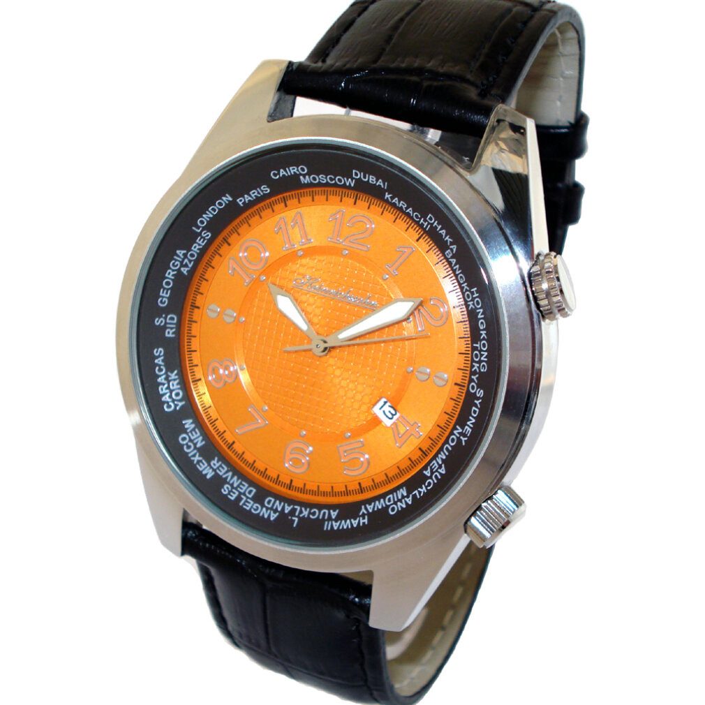 Heinrichssohn Luxusuhr Danzig Orange HS1003O Herrenuhr