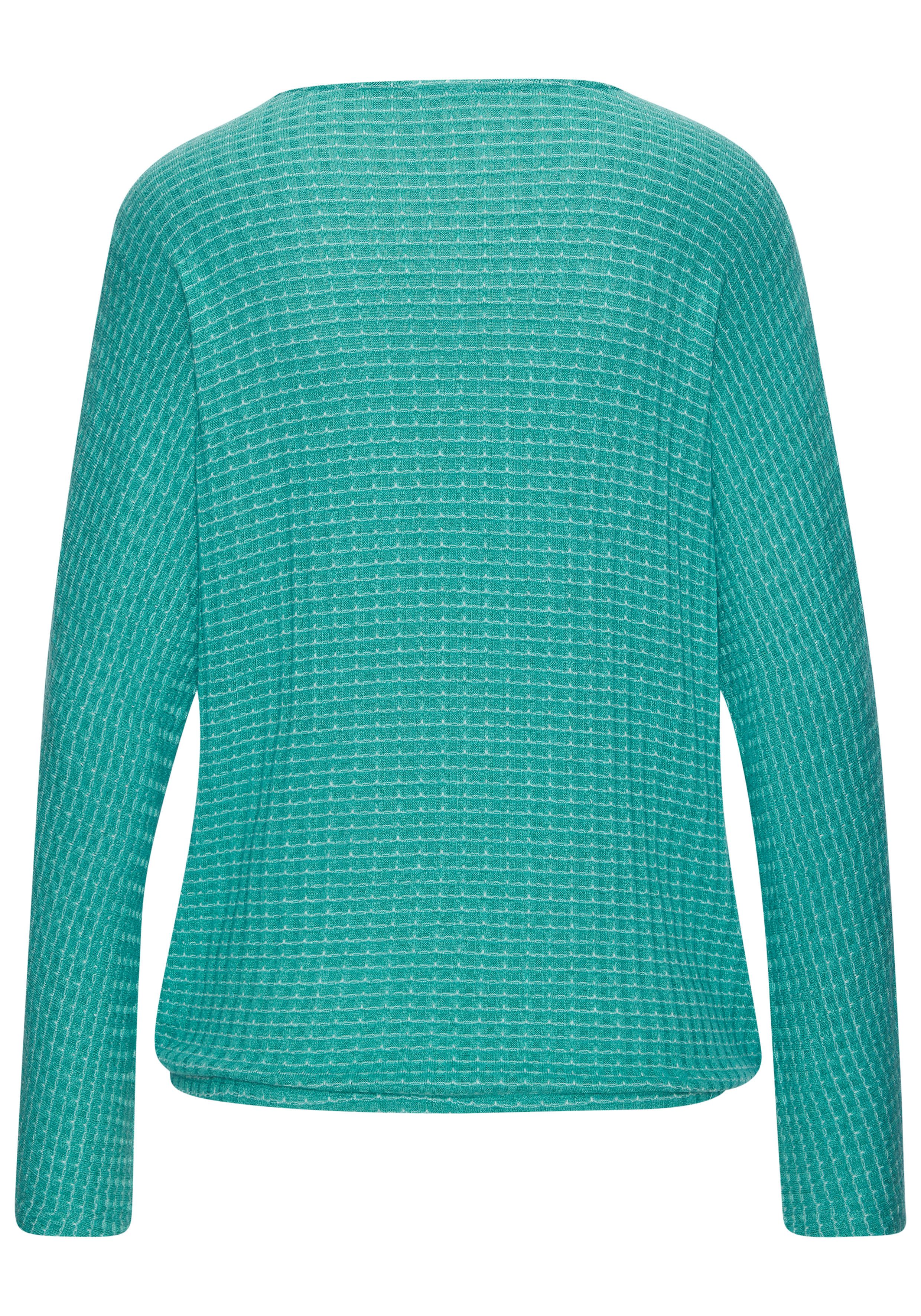 Vivance by Lascana Langarmshirt aus sommerlicher Strickqualität mit Gummizug im Bund
