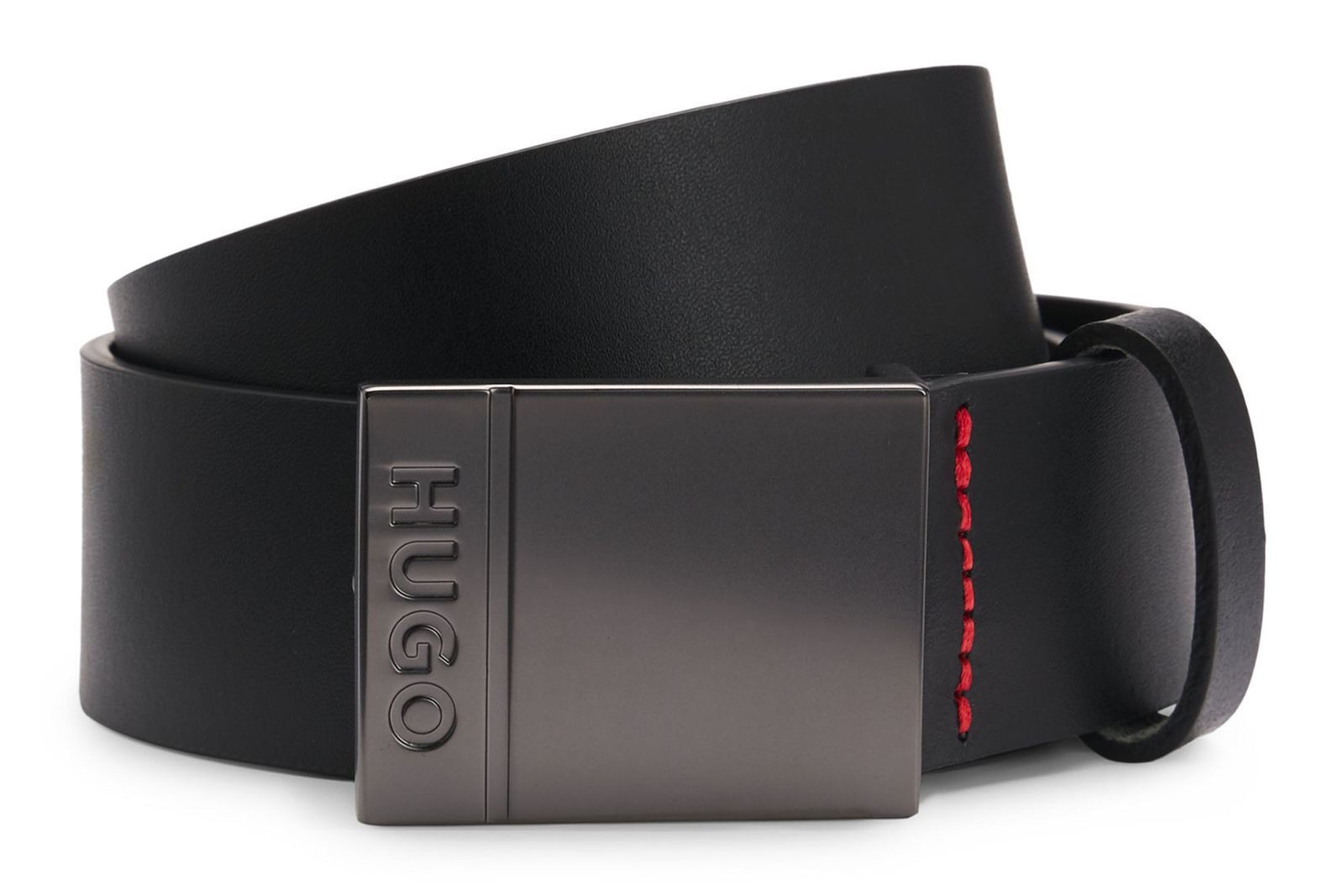 HUGO Ledergürtel Goswin Sz35 Leather Belt aus echtem Rindsleder günstig online kaufen