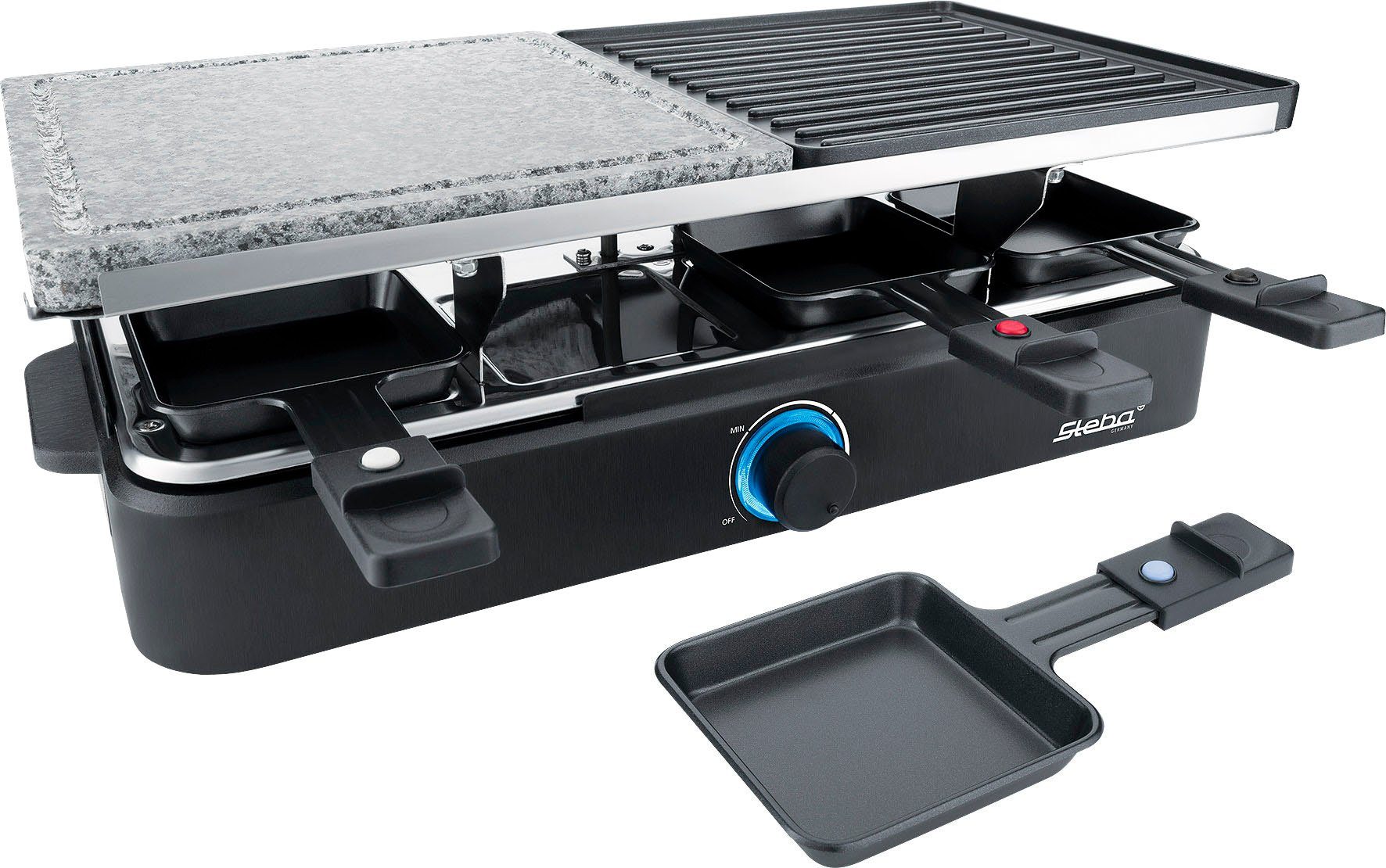 Steba Raclette RC Raclettepfännchen, 8 18, 1400 W