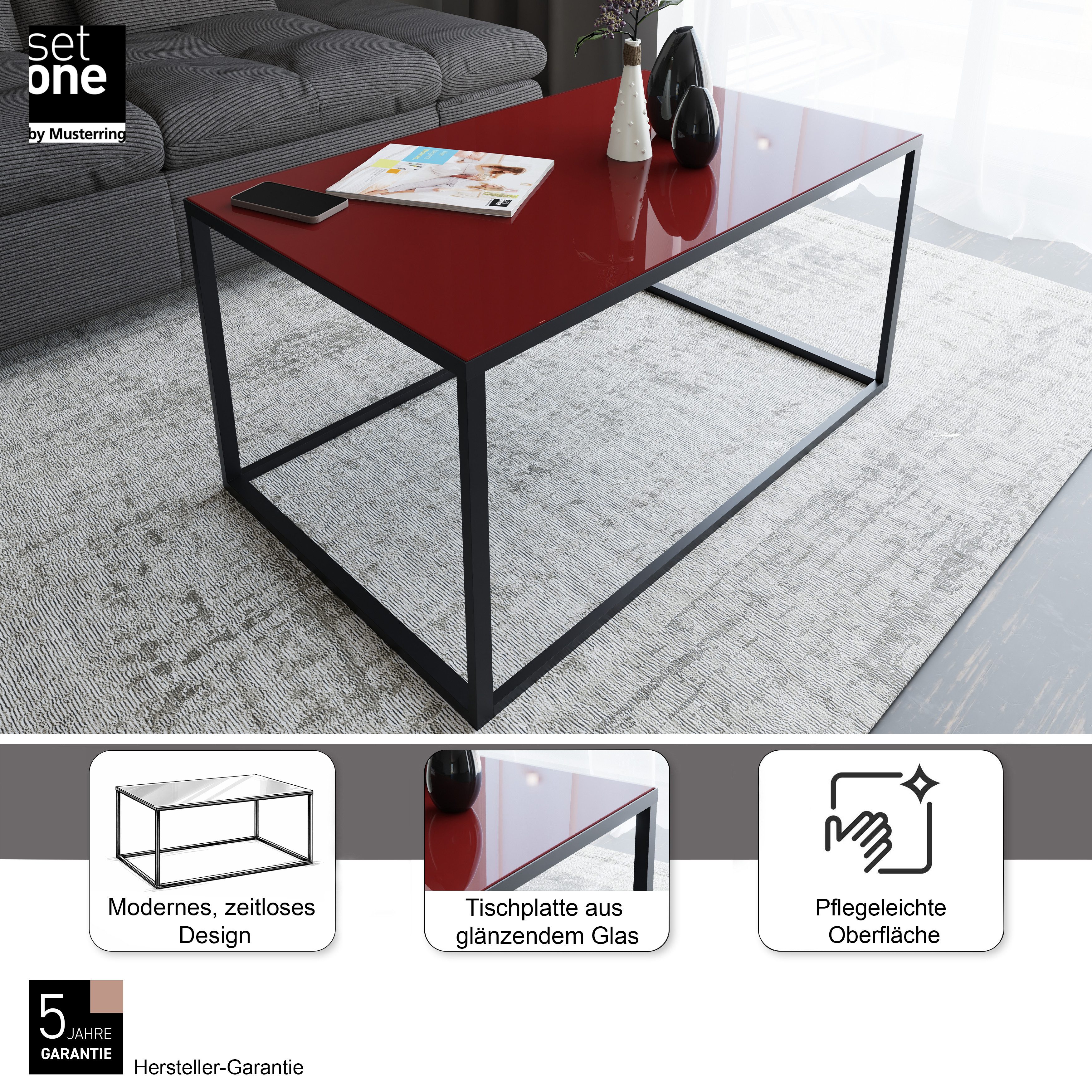 set one by Musterring Couchtisch Reno (1-St), Maße (BxHxT in cm) 100 x 45 x 60