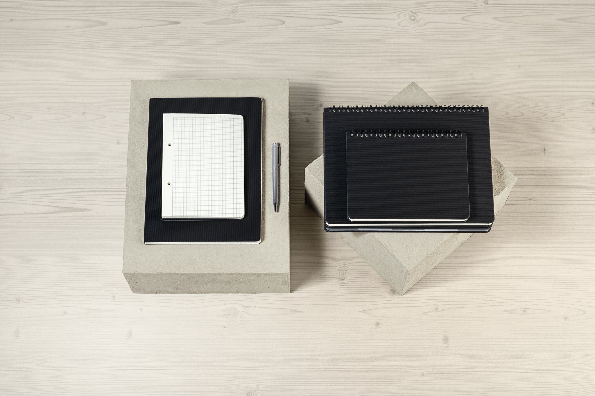 Sigel Notizblock SIGEL CO840 Spiralblock Conceptum - Uni - kariert - ca. A4 - schwarz -