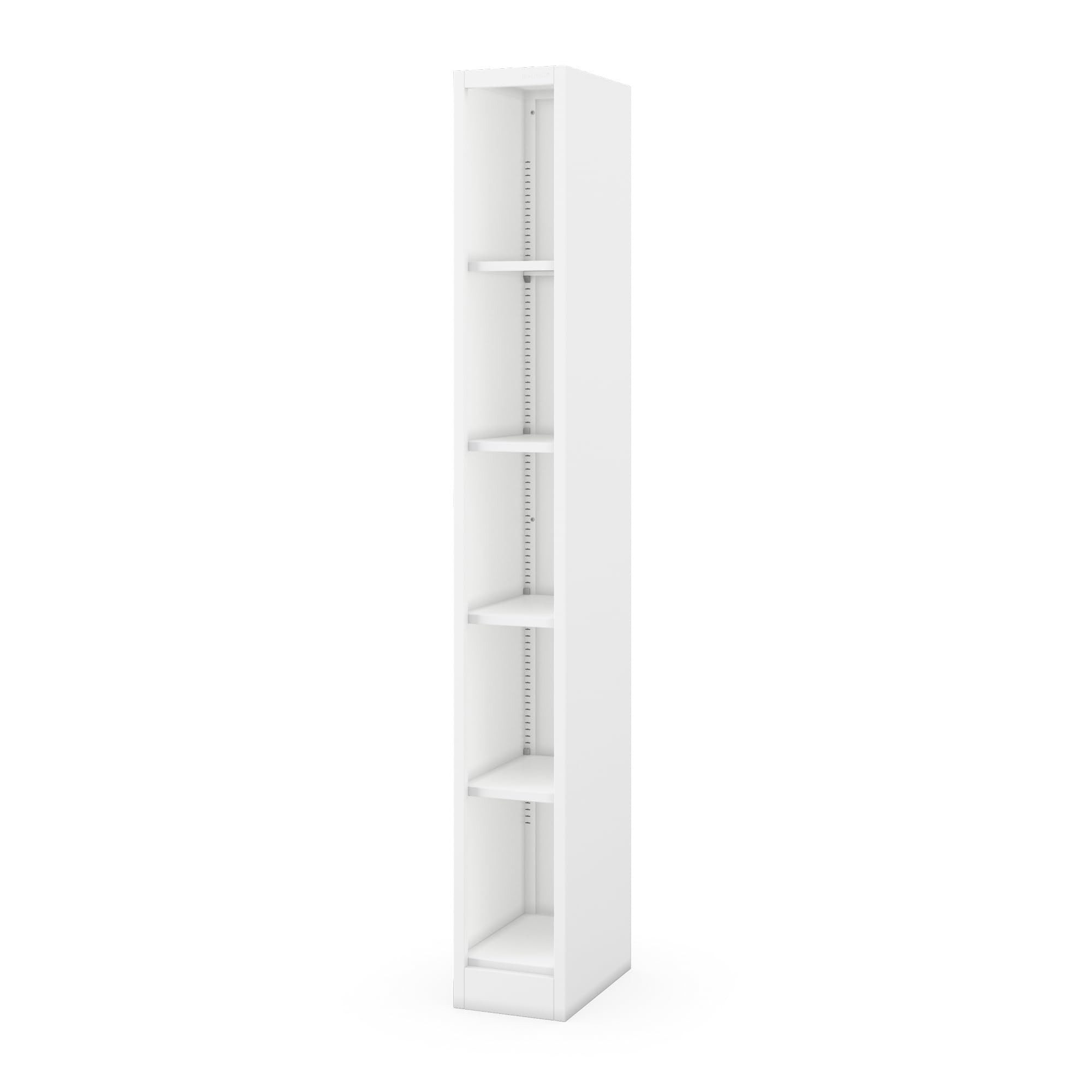 Jan Nowak Aktenschrank Metallregal schmal TIM 25 cm 195 cm hoch Ordner Akten (Dokumentenregal Büroregal Archiv Nische Flur Garage platzsparend, 1-St., 0,6 mm 195 x 25 x 40 cm 25 kg je Boden verstellbar 4 Farben) geschlossene Rückwand robust pulverbeschichtet langlebig