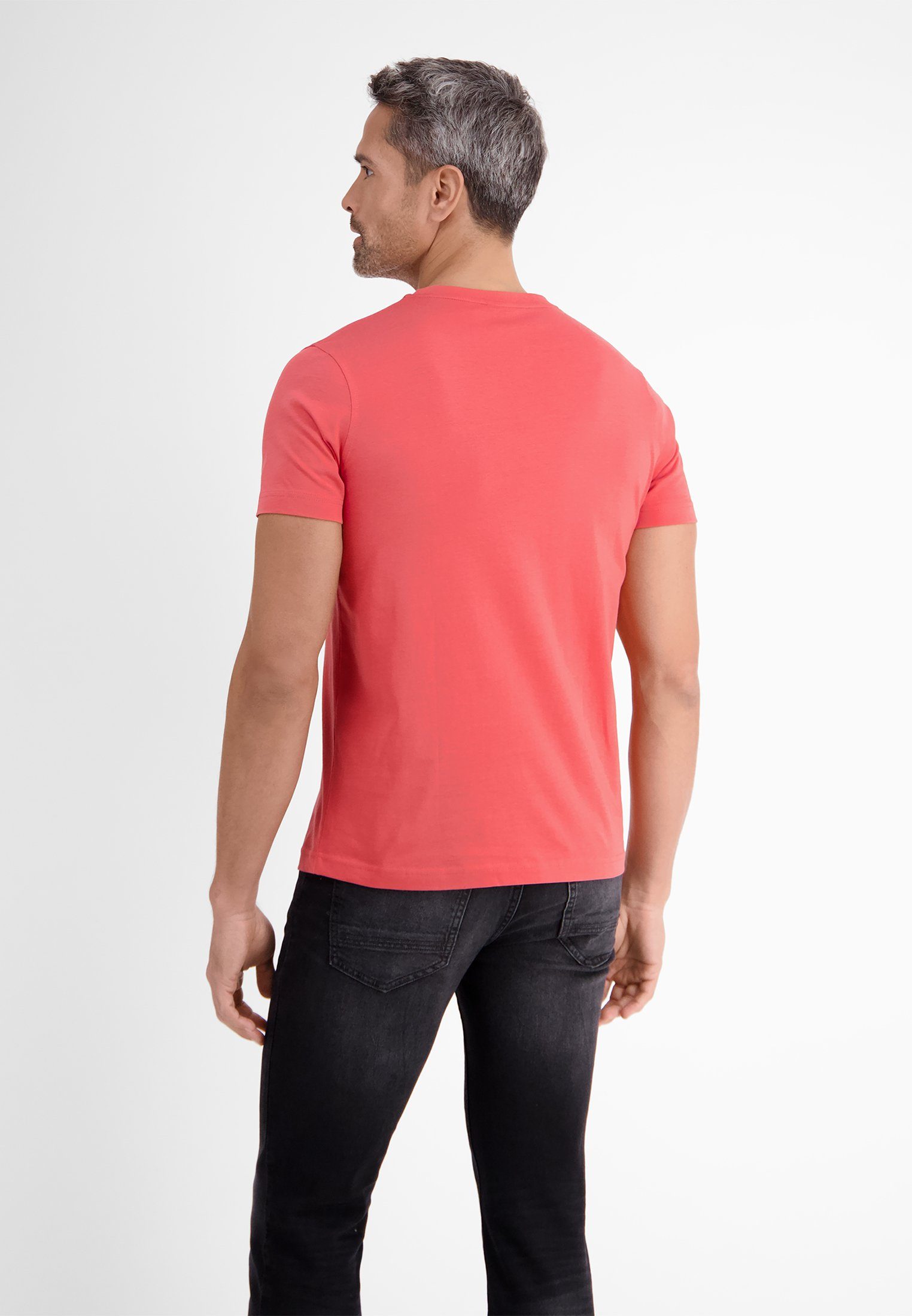 LERROS T-Shirt LERROS Basic T-Shirt RED vielen in Farben HIBISCUS