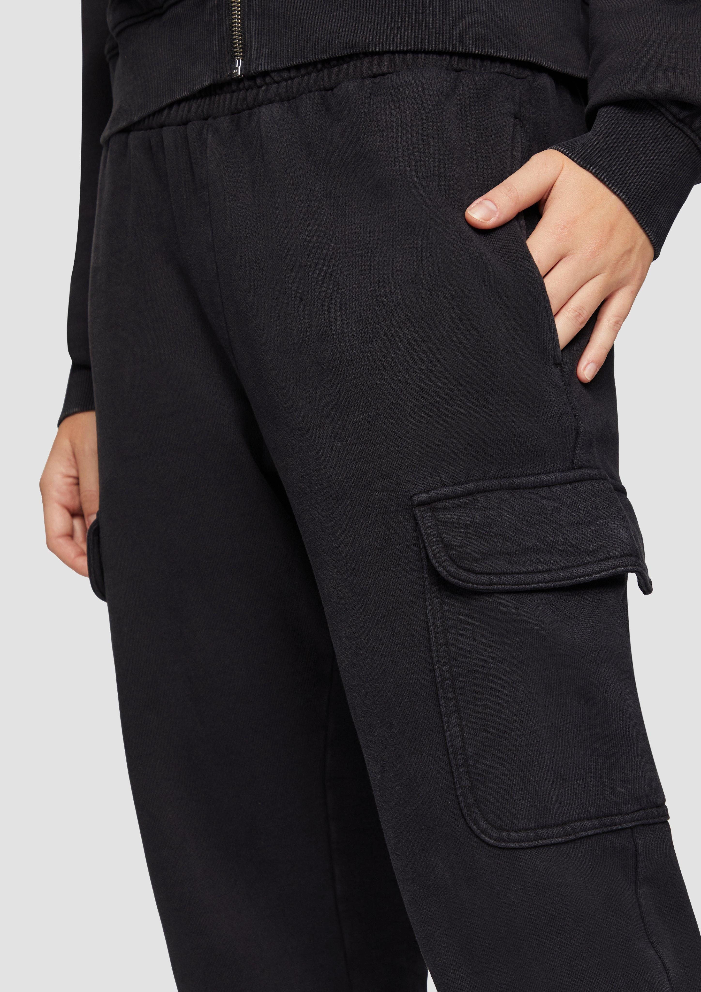 QS Stoffhose Sweatpants mit Cargo-Taschen und günstig online kaufen
