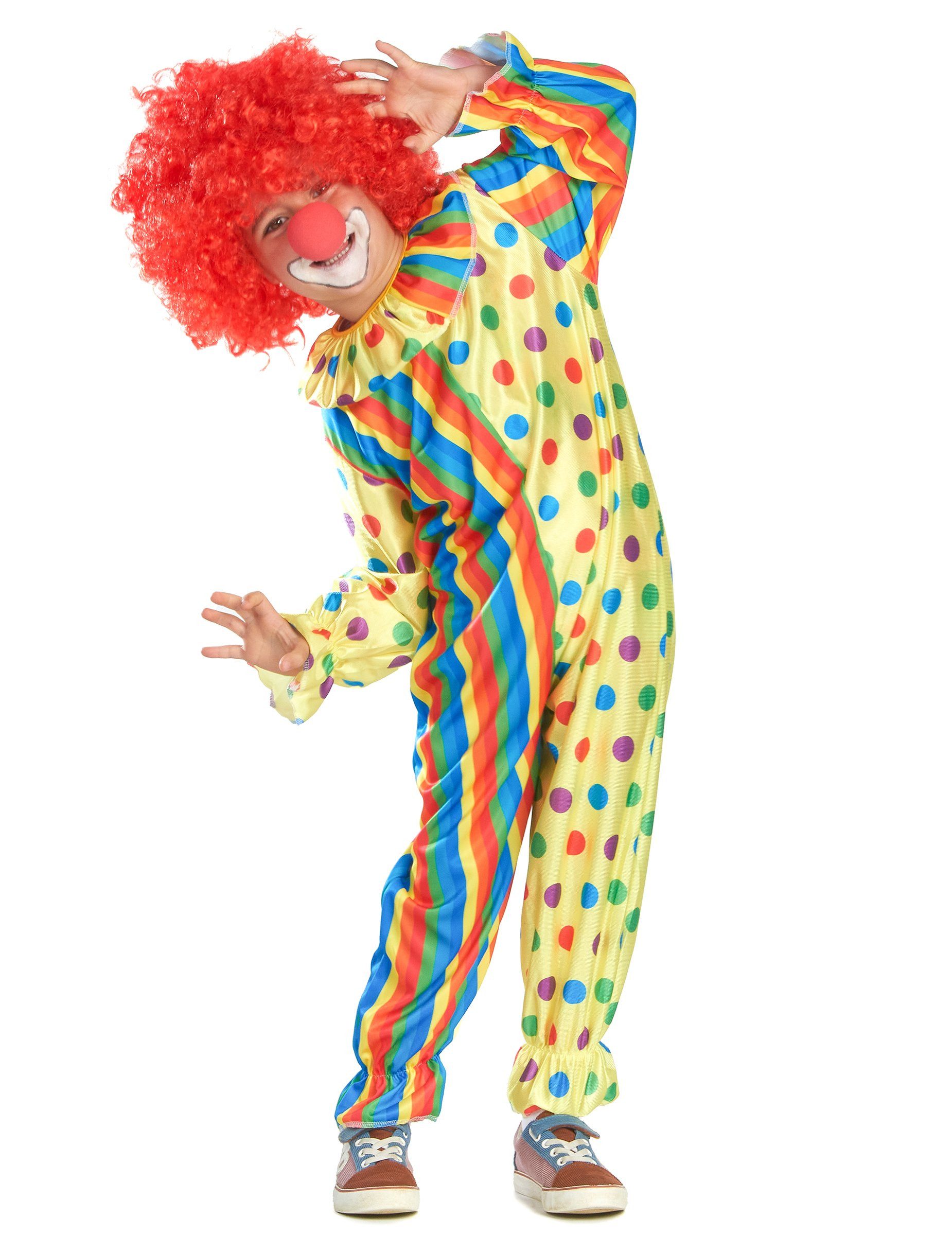 JADEO Clown-Kostüm Clown Kinder-Kostüm bunt