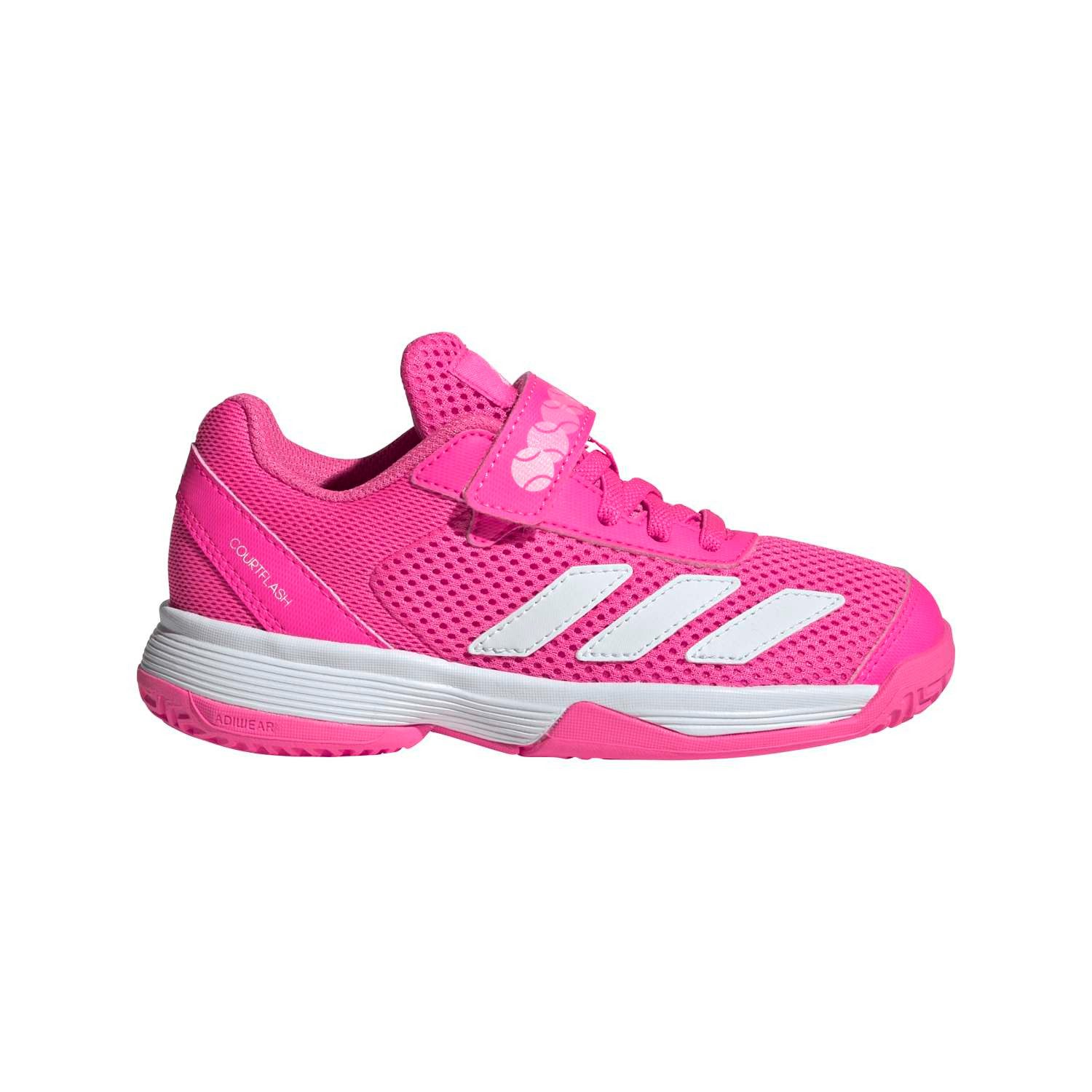 adidas Performance Courtflash CF C Allcourt (Klettverschluss) 2026 pink Mädchen Tennisschuh – Bild 2 von 5
