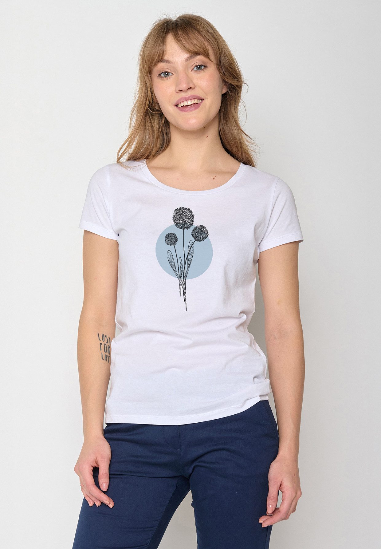 T-Shirt Loves Nature Allium Motiv Natur