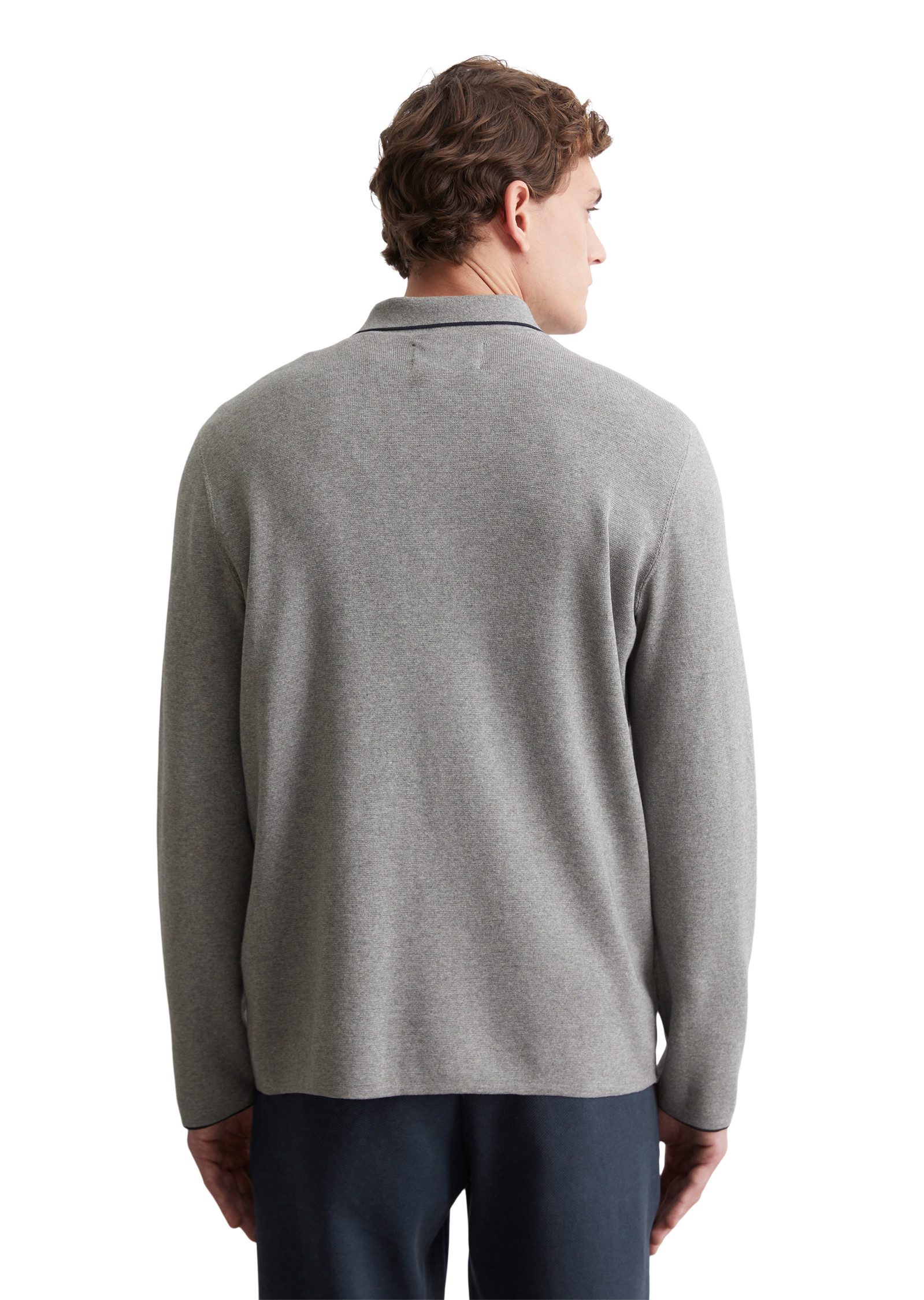 Marc O'Polo Polokragenpullover elegante, dicht gestrickte Milano-Struktur günstig online kaufen