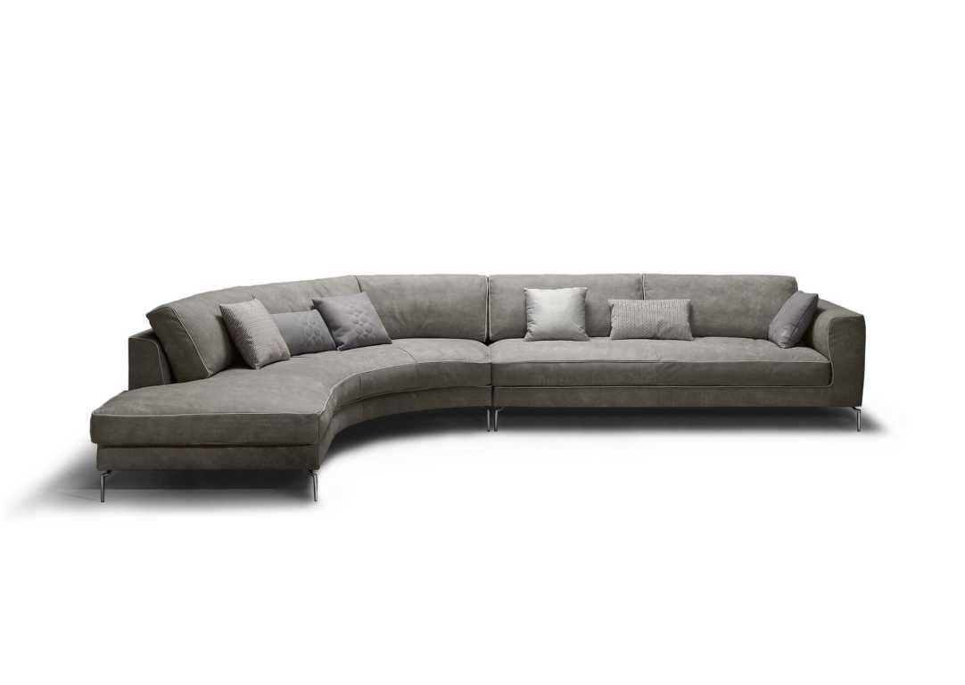 Design Luxus JVmoebel L Grau Ecksofa Ecksofa Sofa Leder Couch Neu Form Couchen