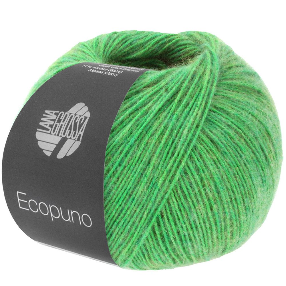 LANA GROSSA ECOPUNO Häkelwolle, 215 m (superweiches Ganzjahresgarn aus Baumwolle mit Merino und Baby Alpaka), 50 g