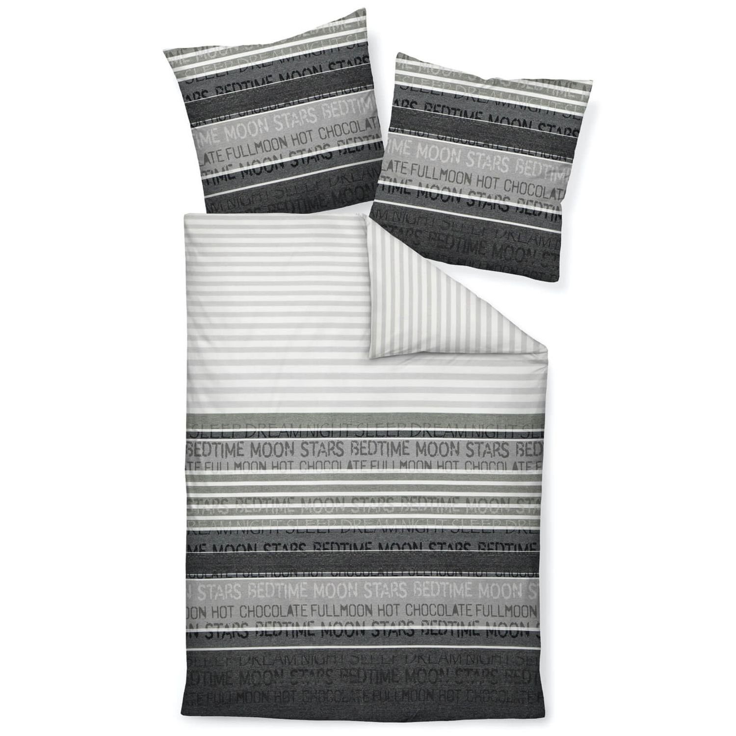 Janine Bettwäsche Palermo 3076 08 Grau, günstig online kaufen