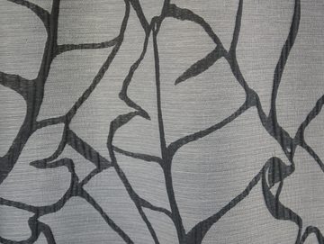 Vorhang Schlaufenschal mit Musterung grau, Clever-Kauf-24, Schlaufen, blickdicht