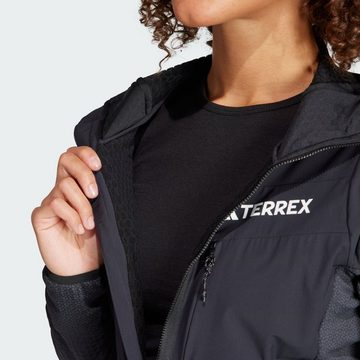 adidas TERREX Fleecejacke TERREX TECHROCK HOODED WIND FLEECEJACKE