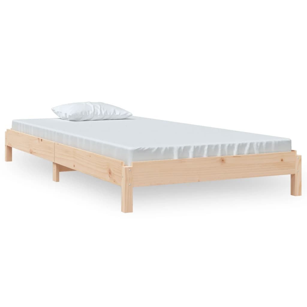 vidaXL Stapelbett, 75x190 cm Massivholz Kiefer
