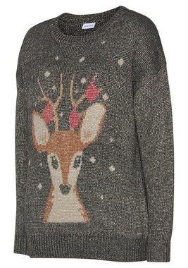 LASCANA Sweater Weihnachtspullover Loungeanzug