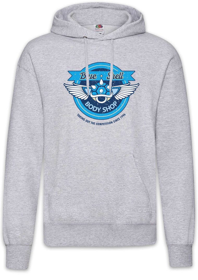 Hoodie Blue Shell Body Shop Herren Hoodie Panzer Super Schildkröte Video